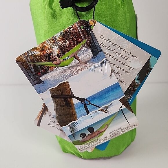 Cascade Oasis 2 Person Lightweight Nylon Travel Hammock With Straps Storage Bag - Picture 3 of 12